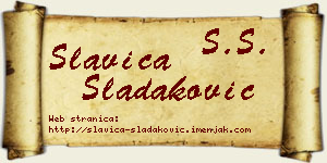 Slavica Sladaković vizit kartica